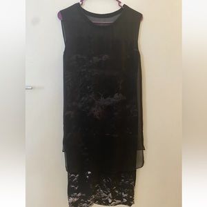 All Saints dress Us 0, EU 32 100% silk printed in Italy 2 layers dress